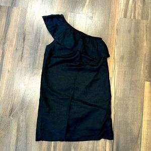 J Crew one-shoulder shift dress